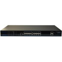 SWITCH MANAGEABLE 250W 16x100MB POE+ ET 2x1000MB + 1SFP