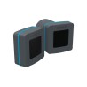 Paire de photocellules infrarouge synchronisé à encastrer 12-24V AV. Portée 30m