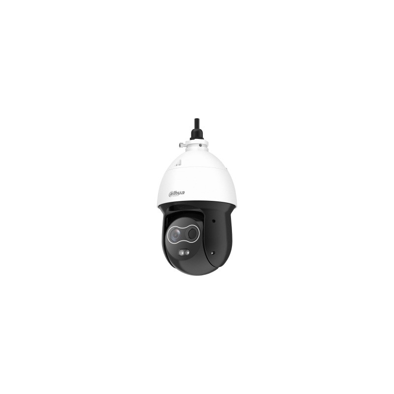 DOME PTZ IP BI-SPECTRUM 256X192 MESURE T° 7/8MM 4MP 35M LED AUDIO IP66 POE+/12V