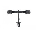 SUPPORT BUREAU A PINCES 2 ECRANS 15-24\'\' VESA100 2x12KG ROT. 360° INCL.-20°/+20°