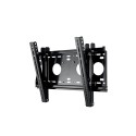 SUPPORT MURAL INCLINABLE -15° 32-55\'\' VESA MAX 440x330 MAX 80KG ACIER NOIR