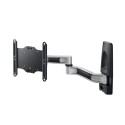 SUPPORT MURAL ORIENTABLE 3AXES 15-27\'\' VESA 100/200 25KG G/D -/+90° INCL.+/-15°