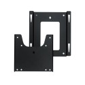 SUPPORT MURAL FIXE 15-27\'\' VESA 75/100 MAX 18KG ACIER NOIR
