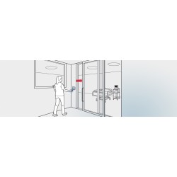 Interrupteur sans contact couleur blanc avec retour visuel