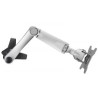 SUPPORT BUREAU A PINCES BRAS 3 AXES 15-27'' VESA100 MAX 10KG 360° INCL.-20°/+90°