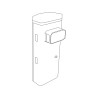 Barrière GGT80ACS 230V moteur 24V avec encodeur. RALX personnalisé