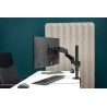 Support bureau inclin et orient, Double bras flexib 1 moniteur, Gamme NEXIA FLEX