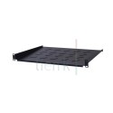 PLATEAU FIXE VENTILE 19'' 1U 300MM CHARGE 20KG NOIR