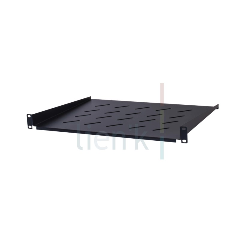 PLATEAU FIXE VENTILE 19'' 1U 300MM CHARGE 20KG NOIR