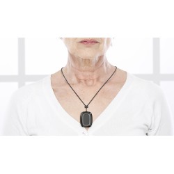 BOUTON PROGRAMMABLE RADIO (PANIQUE OU ACTION) NOIR
