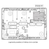 Carte d'extension radio 868Mhz sur bus pour 28 DET, 4 sirènes, 8 TC