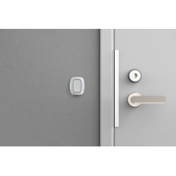 TELECOMMANDE PANIQUE 2 BOUTONS BLANCHE (SUPPORT NON INCLUS)