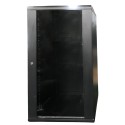 COMUTA - COFFRET 19\'\' PORTE VITREE 22U PROF 600MM NOIR MONTE