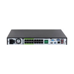 NVR IP 384MBPS 16 VOIES MAX 2 SATA 1 HDMI 1VGA 16 POE