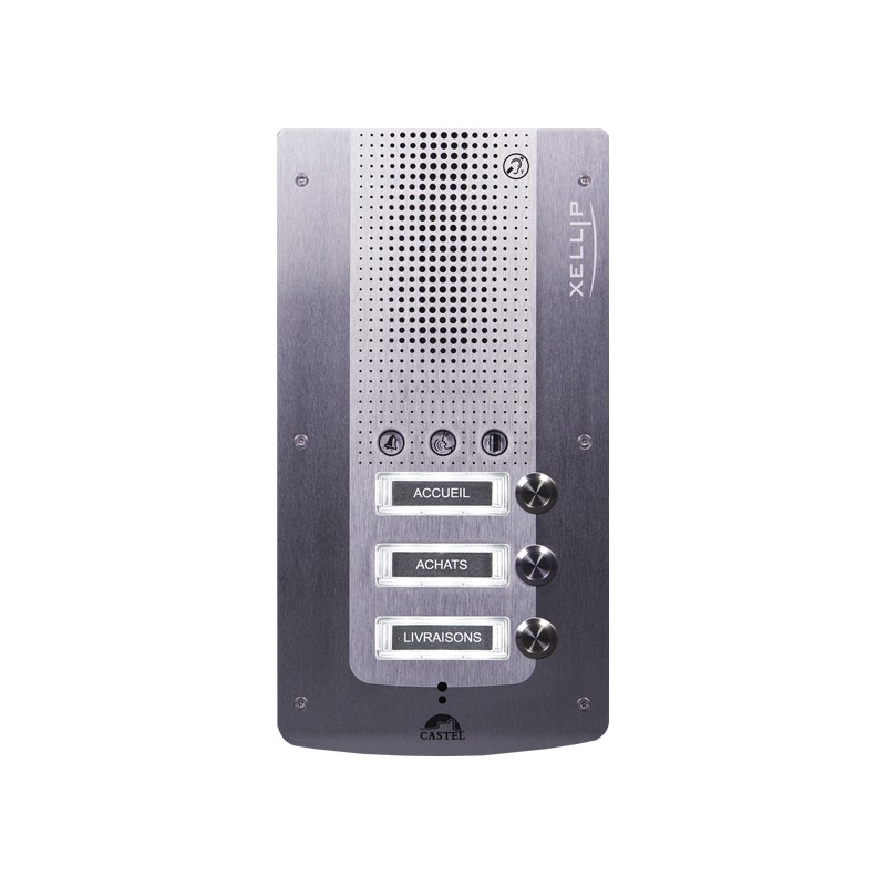 PORTIER AUDIO FULL IP/SIP 3 BP CONFORME LOI HANDICAP POE