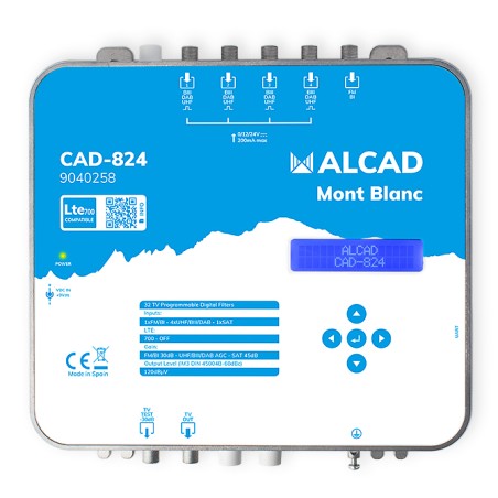 Station programmable TNT 32 filtres 4E NS 120dBµV - Téléalim 12 et 24V