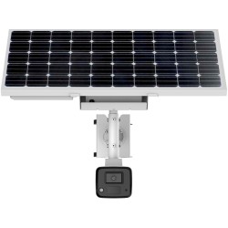KIT SOLAIRE 4G PANNEAU BULLET IP 4G 4MP 4MM IR30M MIC IP67 12V BATTERIE INCLUE