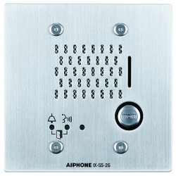 PLATINE AUDIO ENCASTRÉE INOX 1 BP IP/SIP HAUTEUR 120 MM