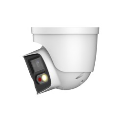 MINIDOME TURRET 2x4MP TIOC DUO EPTZ IR25M LED20M MIC AUDIO ALARM IP67 POE/12V
