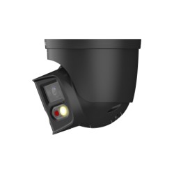 MINIDOME TURRET 2x4MP TIOC DUO NOIR EPTZ IR25M LED20M MIC AUD ALARM IP67 POE/12V