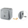 Bouton poussoir IP 66 Ap 92 x 92 x 55/65 mm Contact inverseur CO/NO/NF
