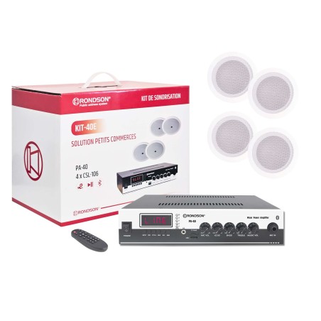 Kit sono avec un ampli bluetooth et 4 HP plafond