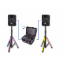 Kit de sonorisation 360W avec table de mixage, enceintes passives et pieds LED