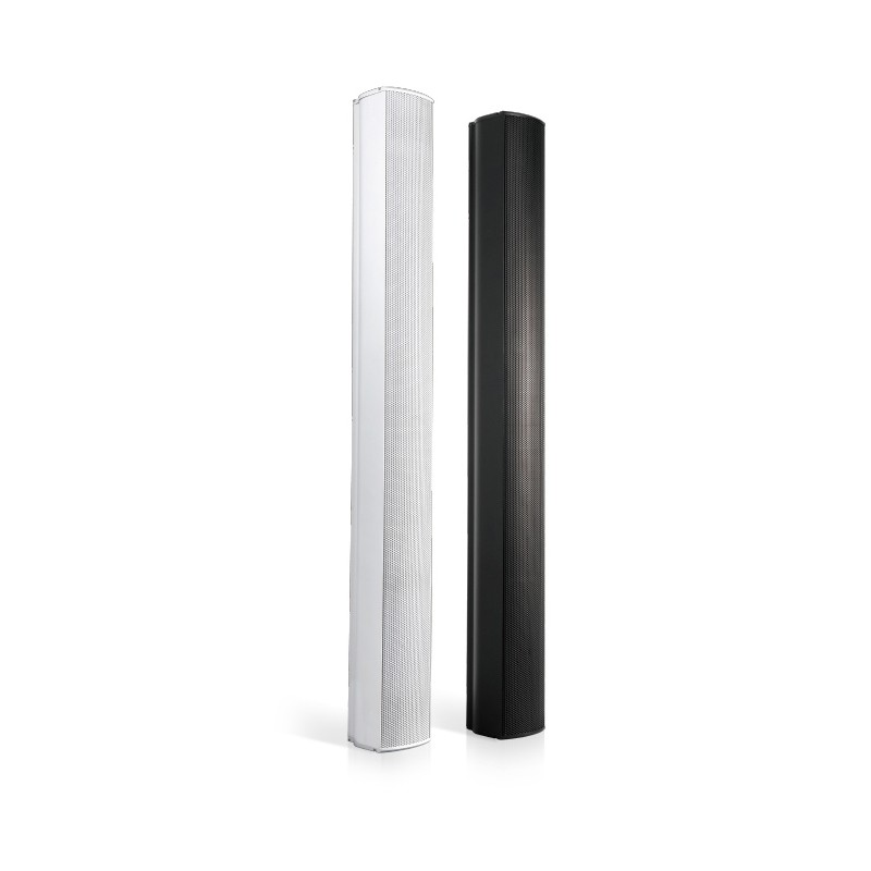 Colonne acoustique blanche 60W en 100V avec IP55