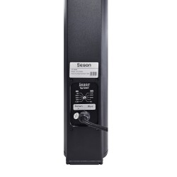 Colonne acoustique noire de 60W en 100V avec IP55