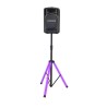 Pied télescopique acier affichage LED et ABS noir flexible 35 mn 30 Kgs