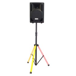Pied télescopique acier affichage LED et ABS noir flexible 35 mn 30 Kgs