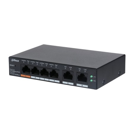 SWITCH ADMINISTRABLE L2 POE+ 4XRJ45 10/100 2XRJ45 10/100/1000 60W