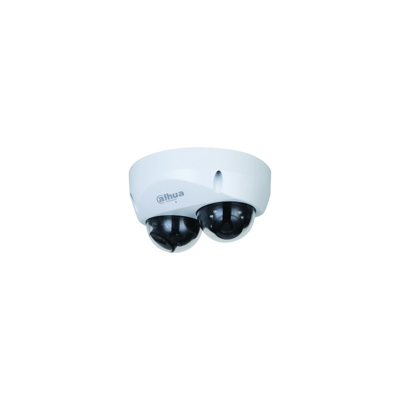 MINIDOME IP PLAT 2 X 4MP ANTIVANDAL IP67 2.8MM IR30M 12V/POE