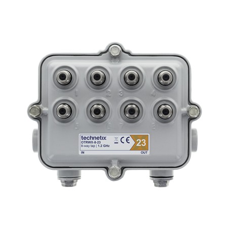 DÉRIVATEUR RÉSEAU ÉTANCHE - CONNECT 5/8 -SORT 8 DIRECT EN F - PERTE 23 DB 1,2GH