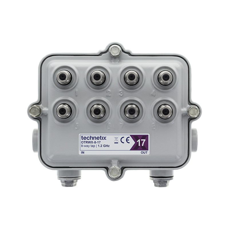 DÉRIVATEUR RÉSEAU ÉTANCHE - CONNECT 5/8 -SORT 8 DIRECT EN F - PERTE 17 DB 1,2GH