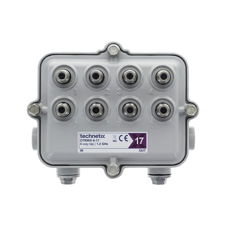 DÉRIVATEUR RÉSEAU ÉTANCHE - CONNECT 5/8 -SORT 8 DIRECT EN F - PERTE 17 DB 1,2GH