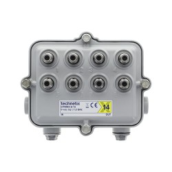 DÉRIVATEUR RÉSEAU ÉTANCHE - CONNECT 5/8 -SORT 8 DIRECT EN F - PERTE 14 DB 1,2GH