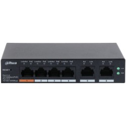 SWITCH ADMINISTRABLE L2 POE+ 4XRJ45 10/100 2XRJ45 10/100/1000 60W