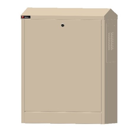 NC760(T3) ARMOIRE RUE IVOIRE METAL.985X760X335MM (CLÉ RÉF. 848615 EN SUS)