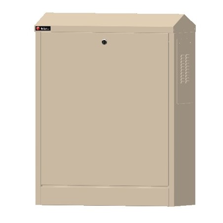 NC760(T3) ARMOIRE RUE IVOIRE METAL.985x760x335mm (clé réf. 848616 en sus)