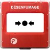 DECLENCHEUR MANUEL ROUGE CONVENTIONNEL DE DESENFUMAGE