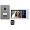 Kit vidéo platine encastrée avec moniteur écran 7'' - 2 fils intégral