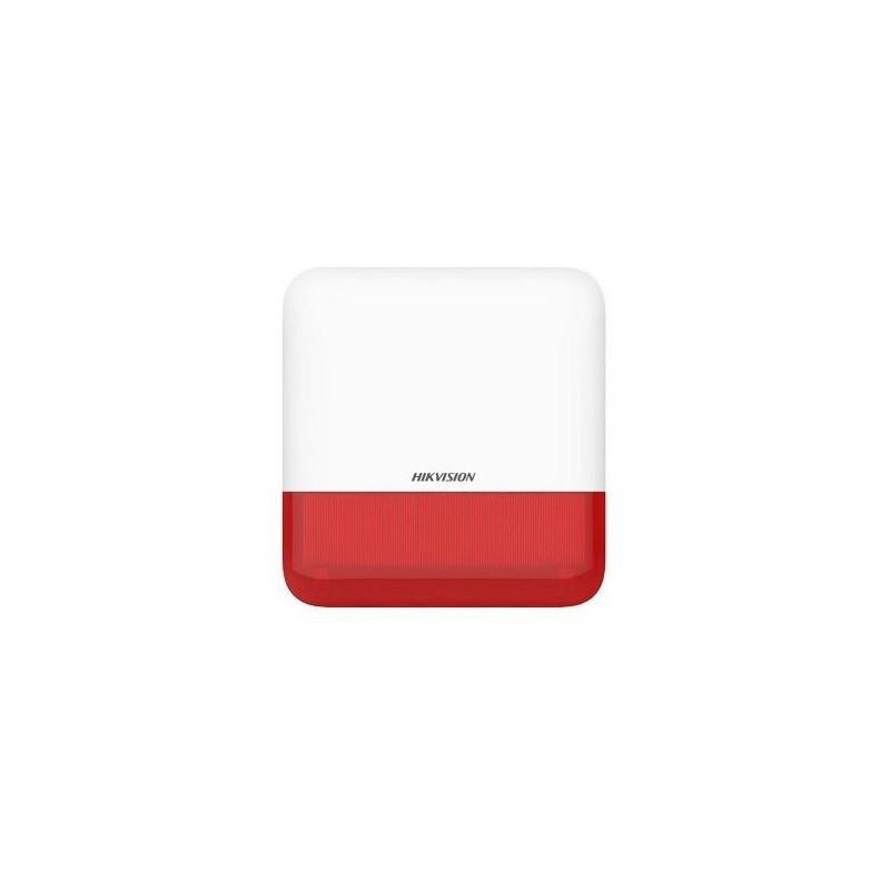 SIRENE EXTERIEURE RADIO. FLASH ROUGE. 110DB. IP65. 868MHZ. E