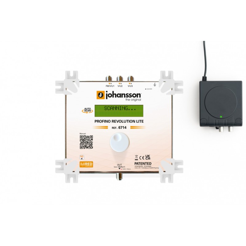 Station programmable PROFINO Alimentation déportée 3 entrées FM - U/V U/V - 65dB