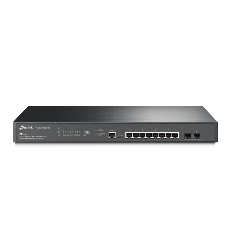 Switch 19" 8 ports PoE 2,5 Giga + 2 SFP+