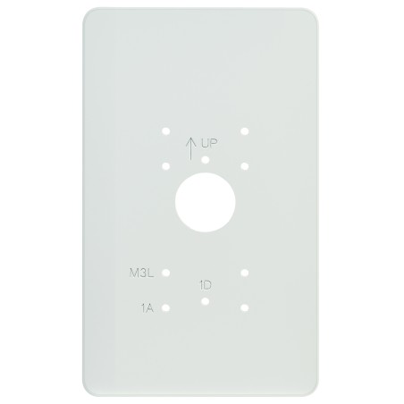 Plaque de propreté largeur 150mm en PVC blanc pour GT1D, GT1A et GT1M3L