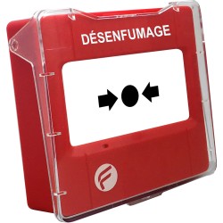 DECLENCHEUR MANUEL ROUGE CONVENTIONNEL DE DESENFUMAGE