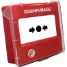DECLENCHEUR MANUEL ROUGE CONVENTIONNEL DE DESENFUMAGE