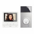 Kit Classe 100 vidéo couleur finition blanc avec platine Linea3000 gris