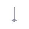 Poteau de fixation sol Hauteur 1,2m diamètre 40mm
